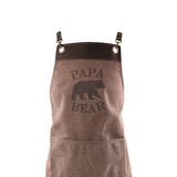 Mens Simply Southern Papa Bear Leather Accent Apron