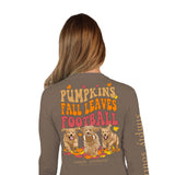 Womens Simply Southern Long Sleeve Fall Leaves T-Shirt for Women in Army