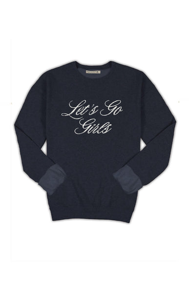 Simply Southern Let’s Go Girls Fleece Sweatshirt for Women in Slate