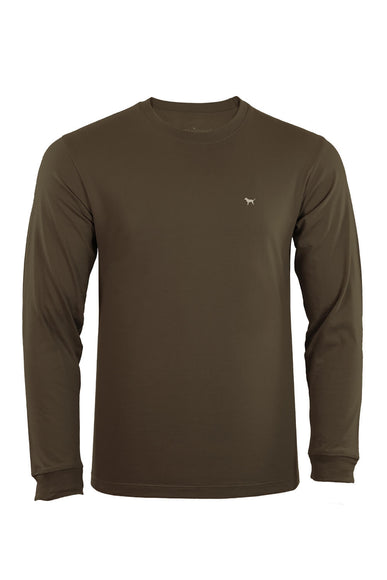 Mens Simply Southern Long Sleeve Duck T-Shirt for Men in Green