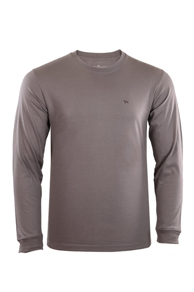 Simply Southern Men's Long Sleeve Hunt Lab Duck T-Shirt for Men in Grey