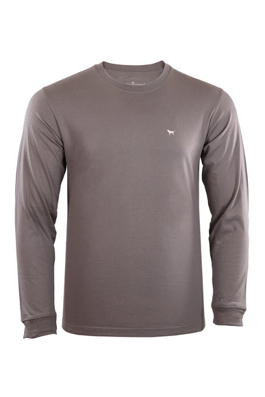 Mens Simply Southern Long Sleeve Golden Retriever T-Shirt for Men in Grey