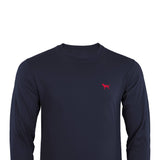 Simply Southern Men's XXL Long Sleeve USA Flag Cans Untied T-Shirt for Men in Blue