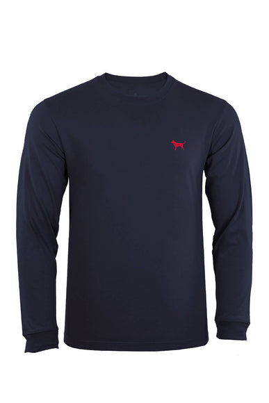 Simply Southern Men's XXL Long Sleeve USA Flag Cans Untied T-Shirt for Men in Blue