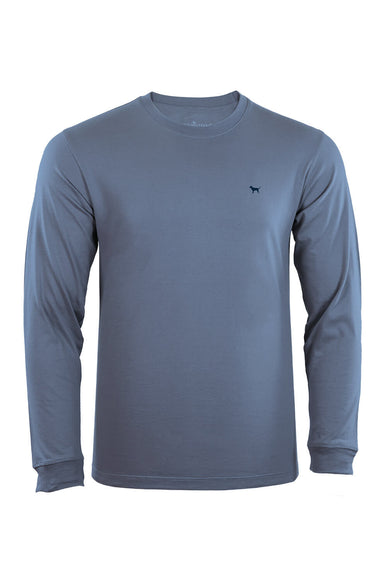 Mens Simply Southern Shirts Long Sleeve Lake Lab T-Shirt for Men in Blue
