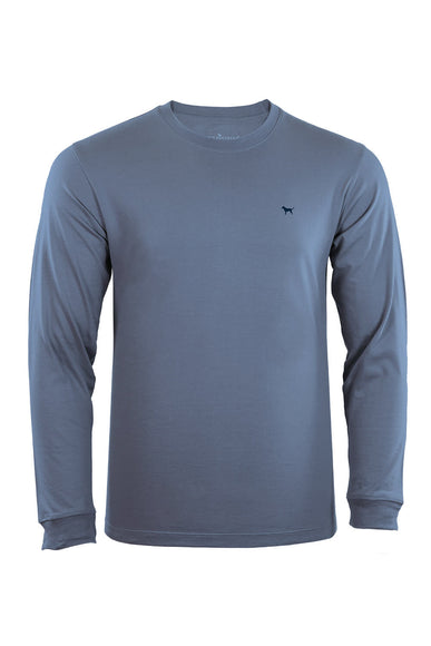 Simply Southern Mens XXL Long Sleeve Proud Gun Deer T-Shirt for Men in Blue