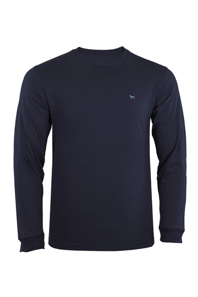 Mens Simply Southern Long Sleeve Red Truck T-Shirt for Men in Blue
