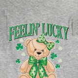 Women's Shirts Simply Southern Lucky Teddy T-shirt for Women in Heather Grey