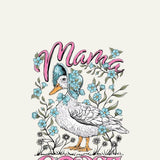 Simply Southern Plus Size Mama Goose Long Sleeve T-shirt for Women in Linen