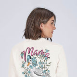 Simply Southern Mama Goose Long Sleeve T-shirt for Women in Linen 