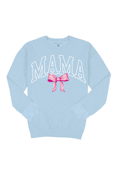 Simply Southern Mama Fleece Crewneck for Women in Blue