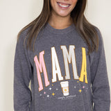 Simply Southern Mama Crewneck for Women in Grey