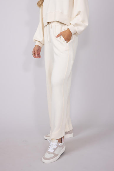 womens Simply Southern Clothing Modal Sloan Pant for Women in Off White