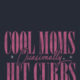 Simply Southern Cool Moms Hit Curbs Fleece Crewneck for Women in Slate