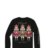 Simply Southern Y’all Are Nuts Long Sleeve T-Shirt for Women in Blac