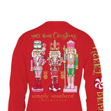 Simply Southern Long Sleeve Nutcracker T-Shirt for Women in Red