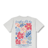 Womens Simply Southern Everything Will Be Okay T-shirt for Women in Beige