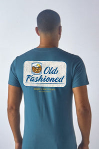 Men's Simply Southern Shirts Old Fashioned T-Shirt for Men in Blue