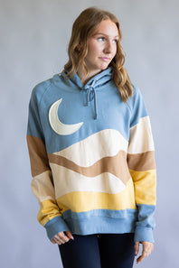Simply Southern Moon Patch Hoodie for Women in Multi