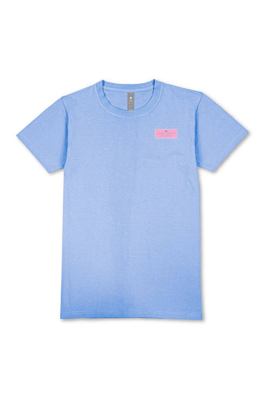 Simply Southern Patch Work Logo T-Shirt for Women in Wave Blue