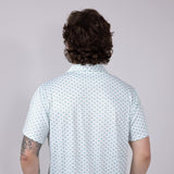 Mens Simply Southern Golf Print Polo for Men in Green