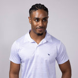 Simply Southern Mens Stripe Polo for Men in Purple