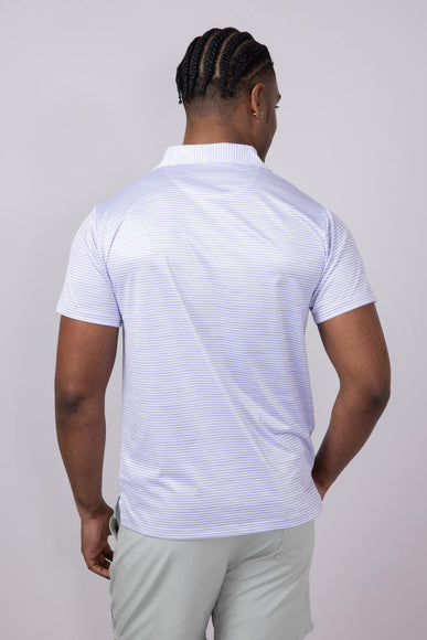 Simply Southern Mens Stripe Polo for Men in Purple