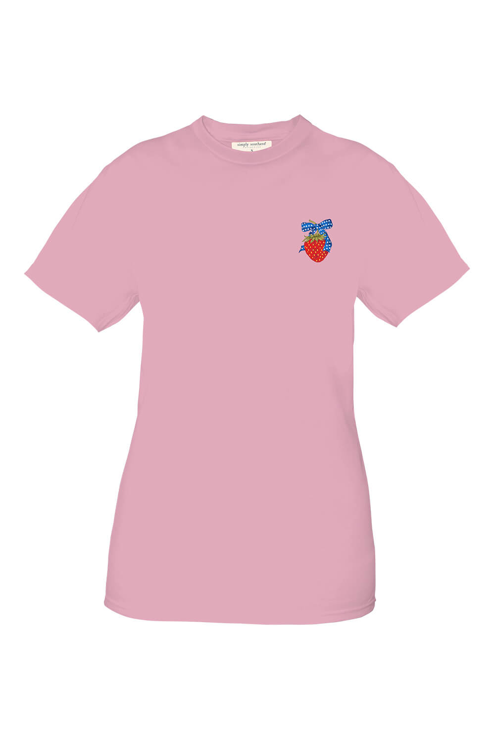 Simply Southern Plus Size American Girly Strawberry TShirt for Women