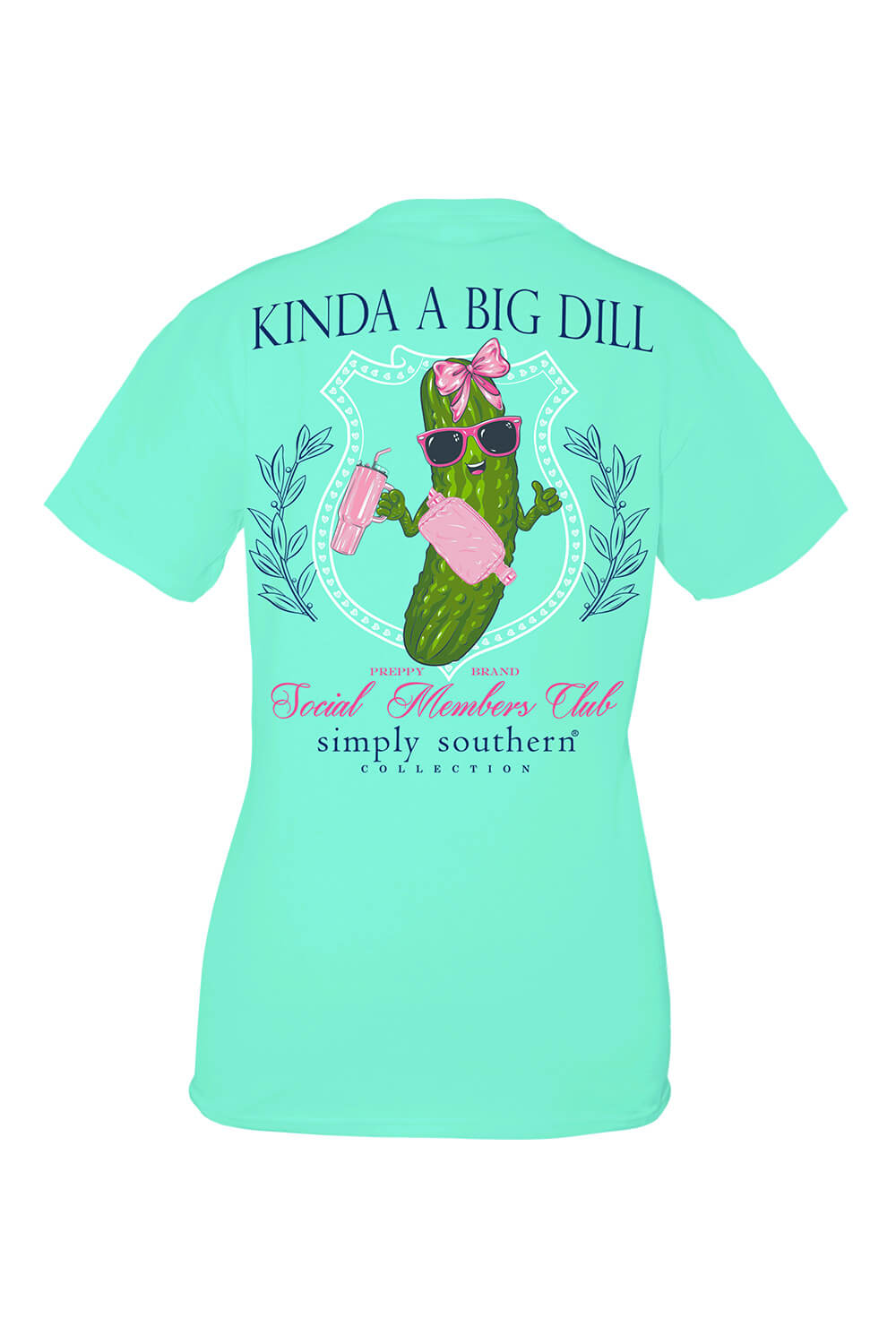 Simply Southern Plus Size Big Dill TShirt for Women in Green EXTSS