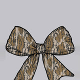 Simply Southern Camo Bow T-Shirt for Women in Ash Grey
