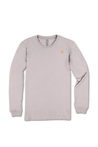 Simply Southern Plus Size Things New Long Sleeve T-Shirt for Women in Driftwood Grey