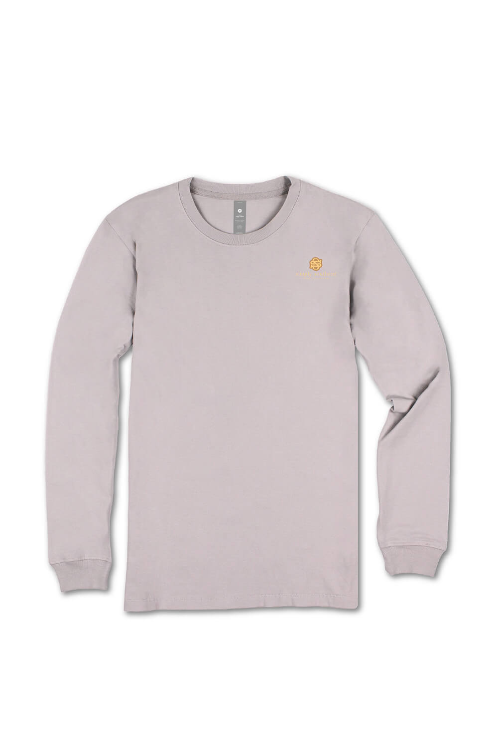 Simply Southern Plus Size Things New Long Sleeve T-Shirt for Women in Driftwood Grey