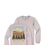 Simply Southern Plus Size Things New Long Sleeve T-Shirt for Women in Driftwood Grey