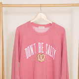 Simply Southern Plus Size Don’t Be Salty Sweatshirt for Women in Pink