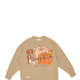 Simply Southern Plus Size Hey Pumpkin Sweatshirt for Women in Olive