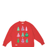 Simply Southern Plus Size Christmas Tree Sweatshirt for Women in Red