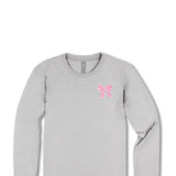 Womens Simply Southern Plus Size Doing My Best Long Sleeve T-Shirt for Women in Sport Gray 