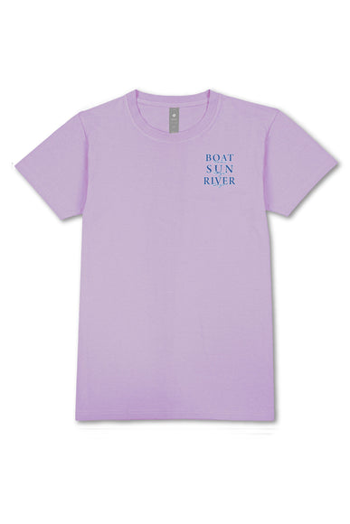 Womens Simply Southern Shirts River Days T-Shirt for Women in Lilac