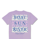 Womens Simply Southern Shirts River Days T-Shirt for Women in Lilac