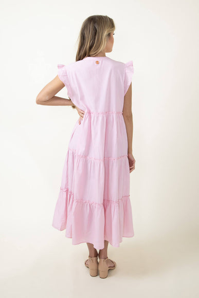 Simply Southern Ruffle Maxi dress for Women in Light Pink