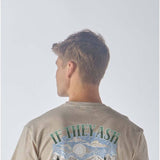 Mens Simply Southern T-Shirts Sasquatch T-Shirt for Men in Oat Heather