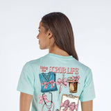  Simply Southern Living The Scrub Life T-Shirt for Women in Mint