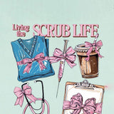  Simply Southern Living The Scrub Life T-Shirt for Women in Mint