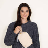 Simply Southern Sherpa Belt Bag for Women in Cream