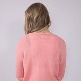 Simply Southern America Sunset Sweater for Women in Coral