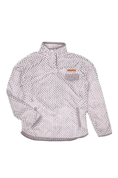 Sherpa Simply Southern Simply Soft Pullover for Women in Frost White