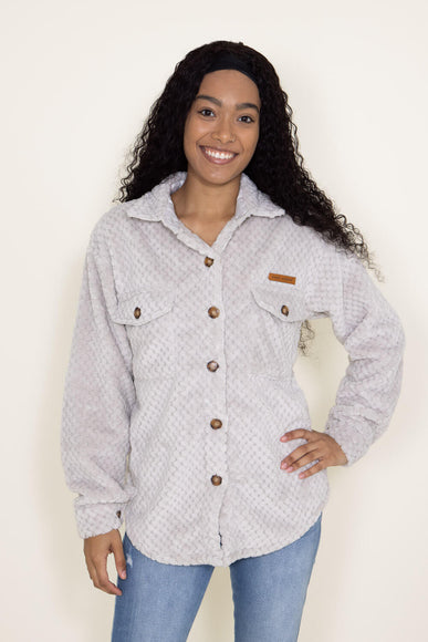 Simply Southern Soft Shacket for Women in Grey