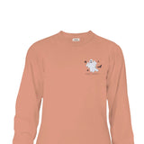 Simply Southern Long Sleeve Shirts Spooky Vibes T-Shirt for Women in Cafe