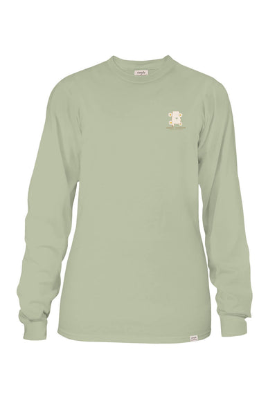 Simply Southern Long Sleeve Alabama T-Shirt for Women in Sage