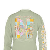 Simply Southern Long Sleeve Delaware T-Shirt for Women in Sage